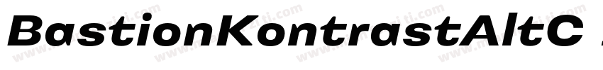 BastionKontrastAltC Italic字体转换
